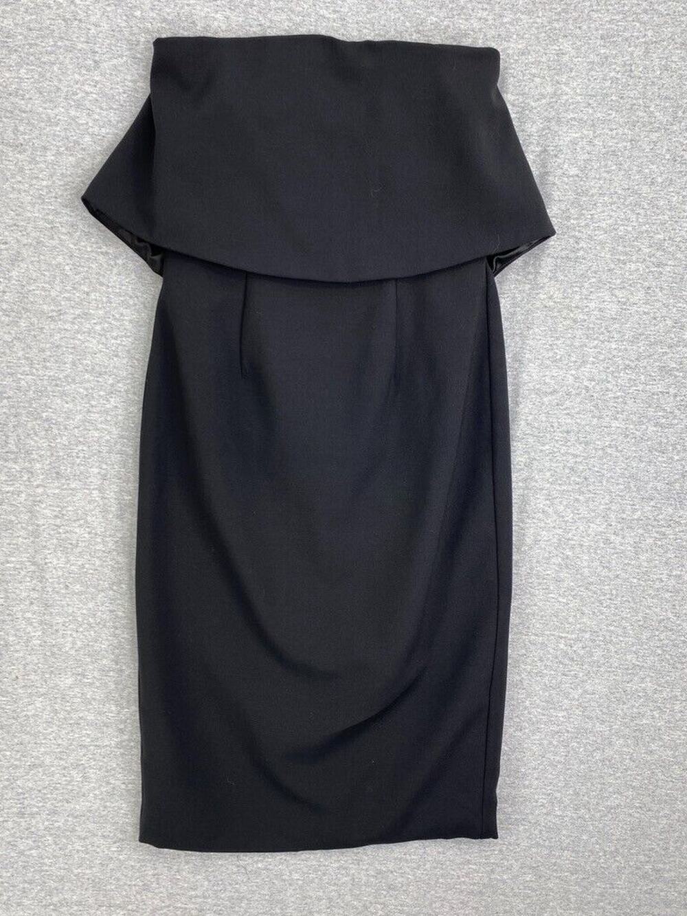 Shilla Dress Womens Extra Small Black Cocktail Strapless Lined Sexy LBD NEW